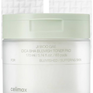Celimax Ji Woo Gae Cica BHA Blemish Toner Pad 60pads