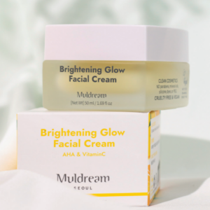 Muldream Brightening Glow Creme Facial Vegano de AHA e Vitamina C