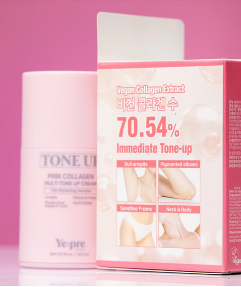 YE:PRE Seoul Tone Up Pink Collagen Multi Tone Up Cream